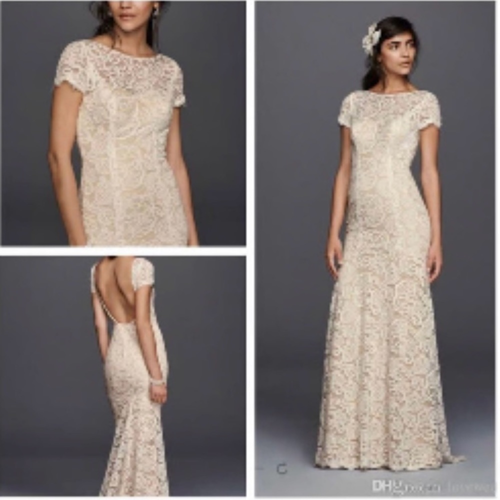 Galina backless lace wedding dress